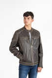 Leder-Bikerjacke Dev