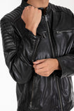 Leder-Bikerjacke Dev