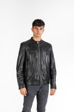 Leder-Bikerjacke Dev
