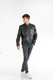 Leder-Bikerjacke Dev