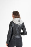 Leather jacket - Women's Diana Hood