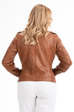 Leder- Bikerjacke Damen Julia