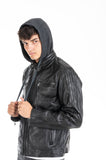 Lederjacke mit Kapuze Melvin