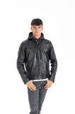 Lederjacke mit Kapuze Melvin