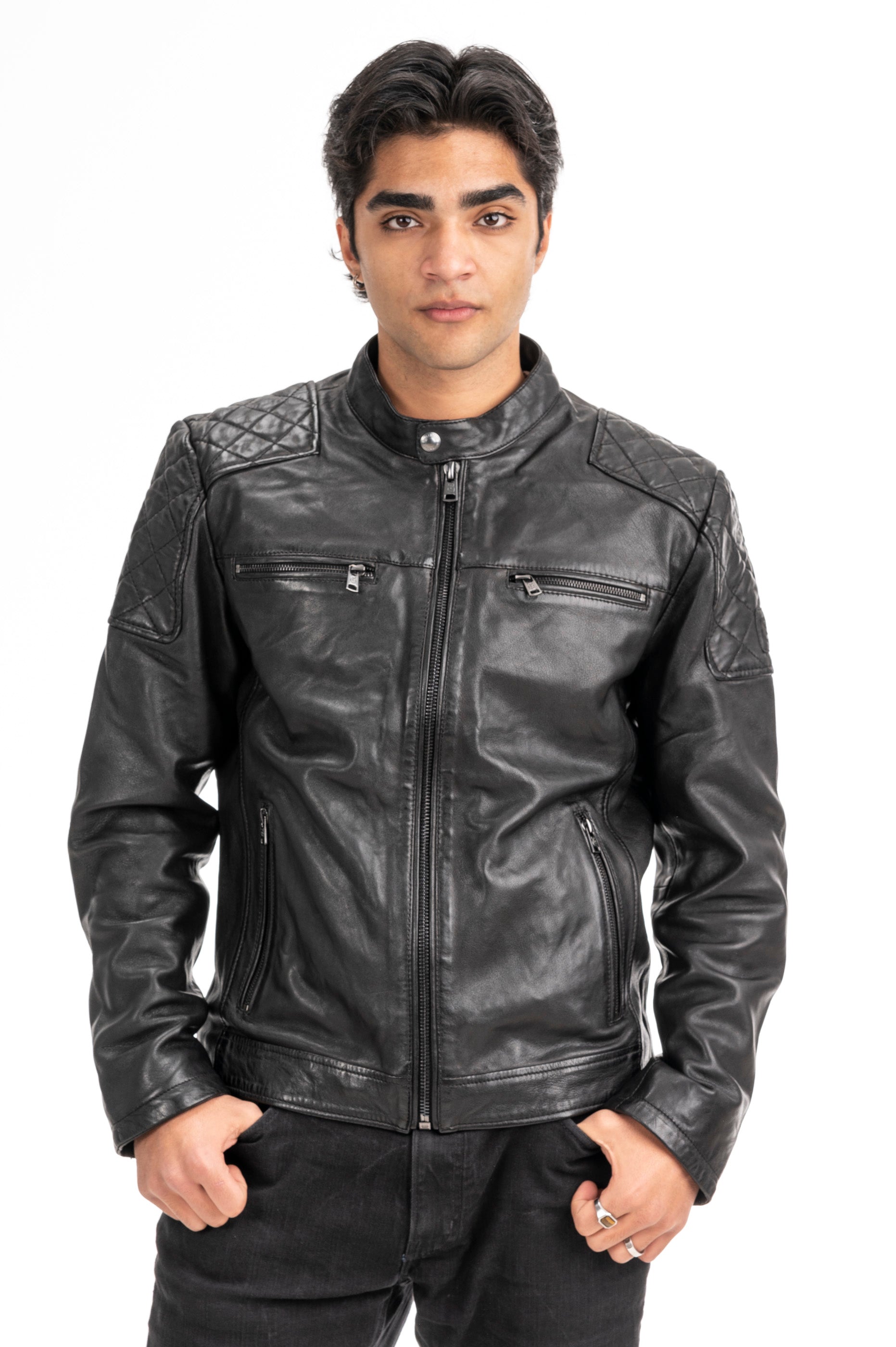Bikerjacke aus Leder Musa