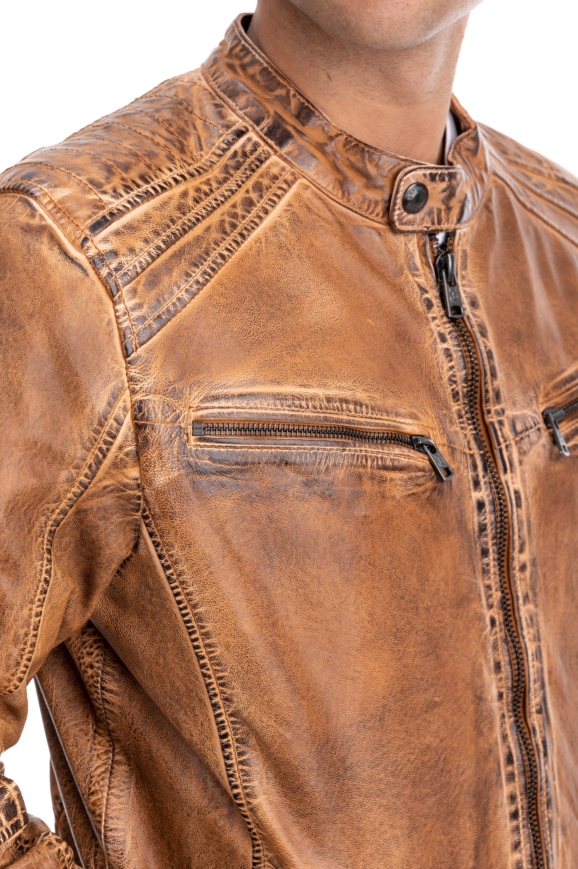 Lederjacke Tim