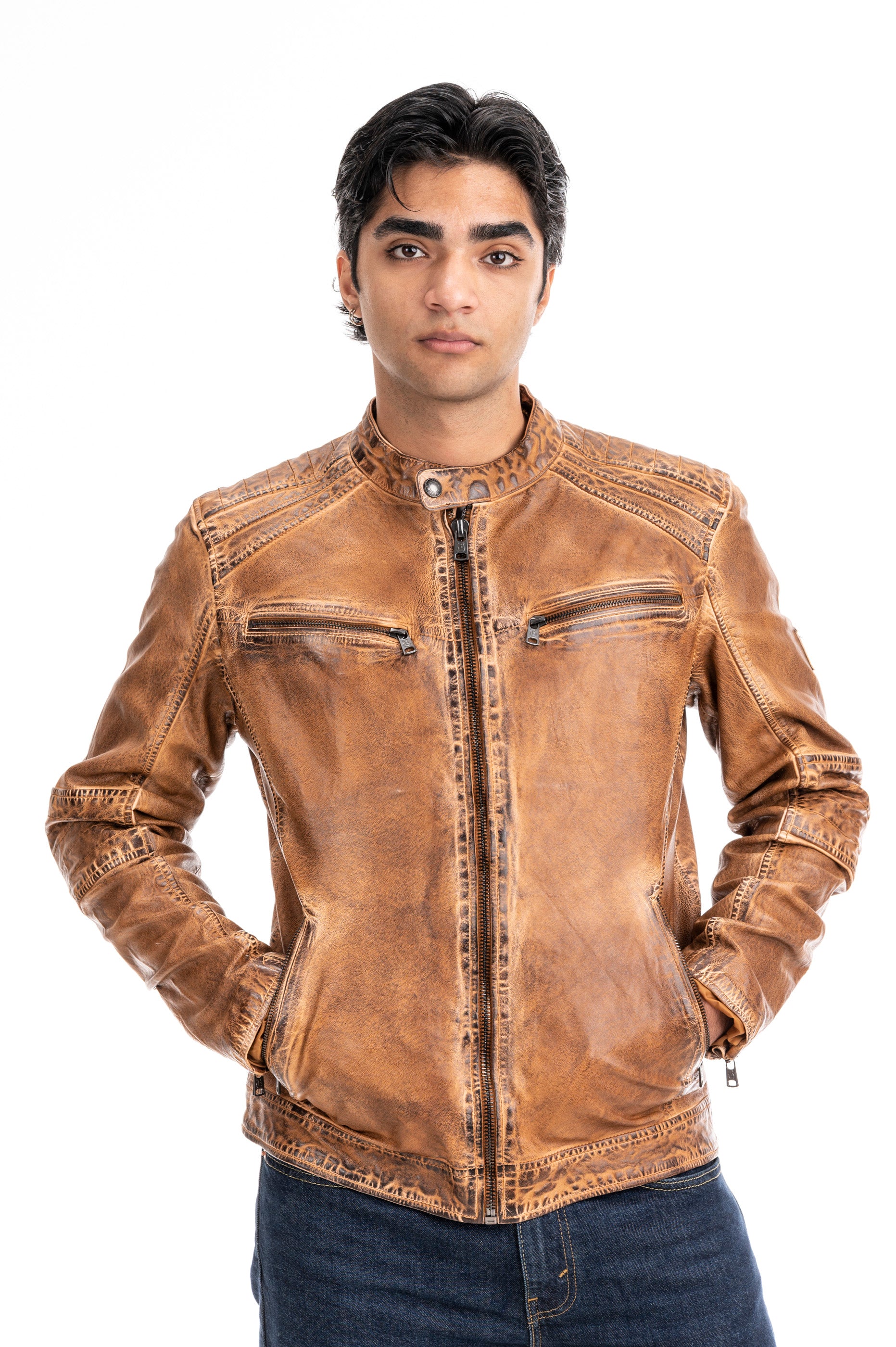 Lederjacke Tim
