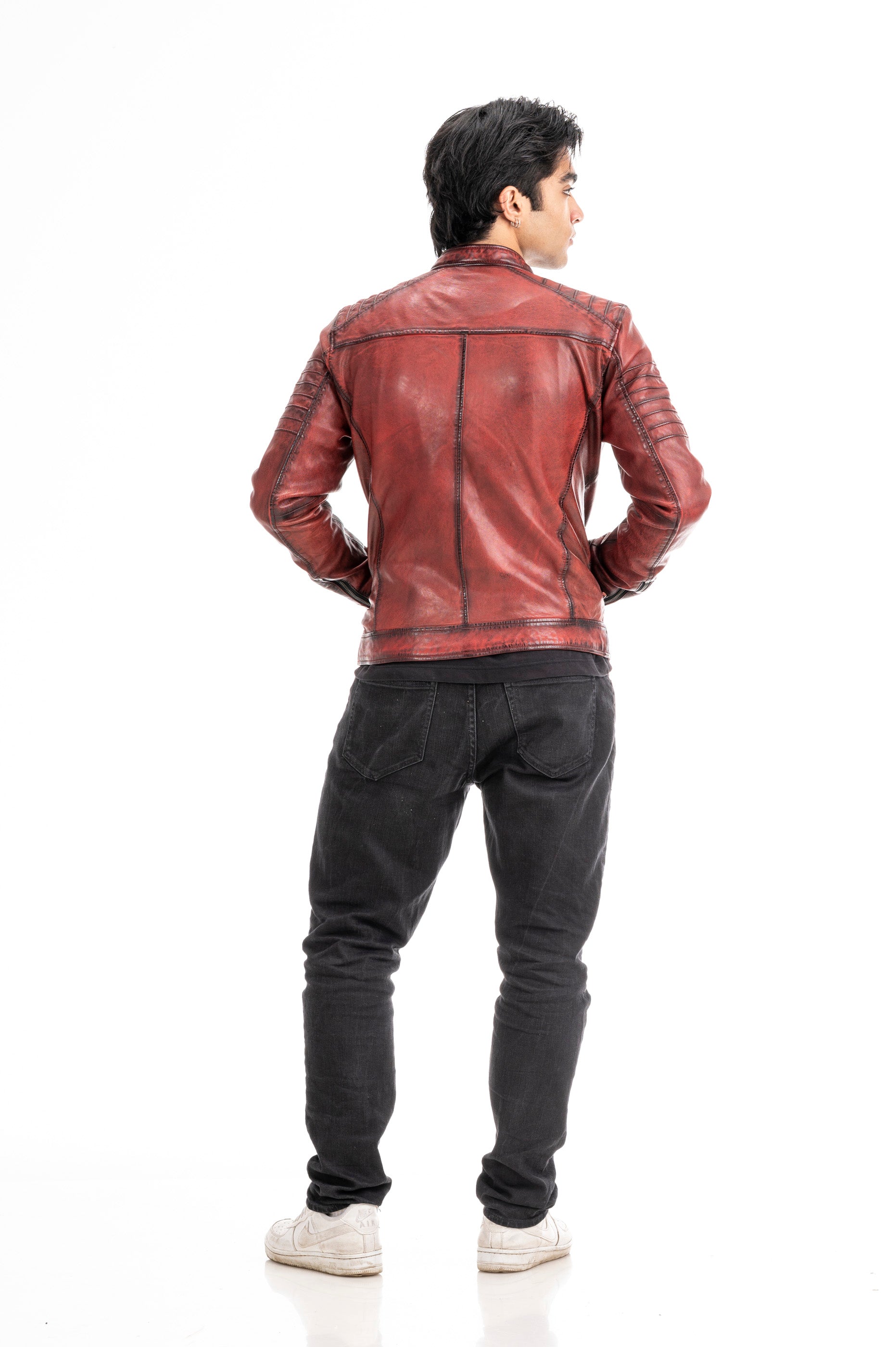 Bikerjacke aus Leder Yahya