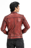 Bikerjacke aus Leder Yahya