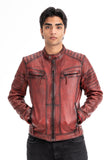 Bikerjacke aus Leder Yahya