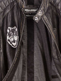 Bikerjacke aus Leder Nick mit Aufnäher
