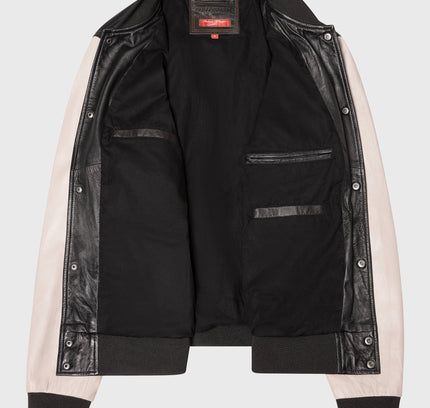 Bomber- Lederjacke
