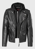 Harry Bikerjacke mit Kapuze