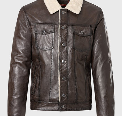 Leather jacket-Men Jim