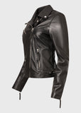 Kate Slim Fit Leather Biker Jacket