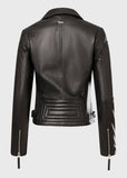 Kate Slim Fit Leather Biker Jacket