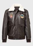 Lederjacke im Piloten-Stil
