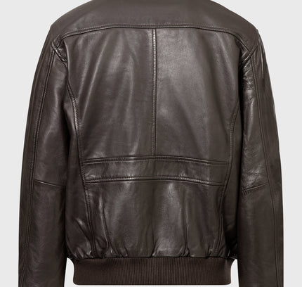 Lederjacke im Piloten-Stil