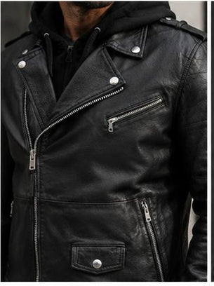 Leather biker jacket Harry