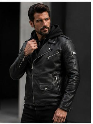 Leather biker jacket Harry