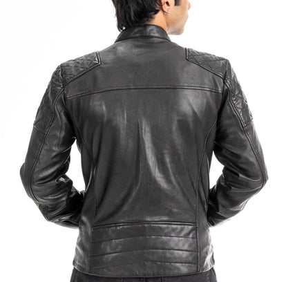 Musa leather biker jacket