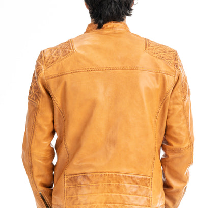 Musa leather biker jacket
