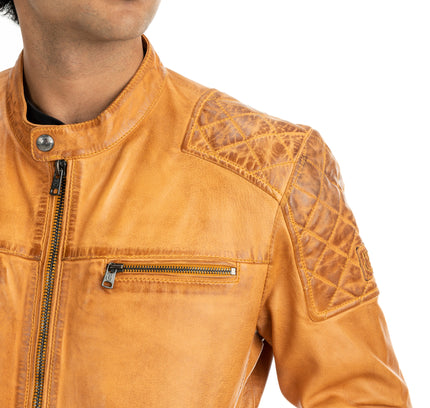 Musa leather biker jacket