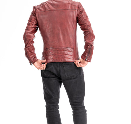 Musa leather biker jacket