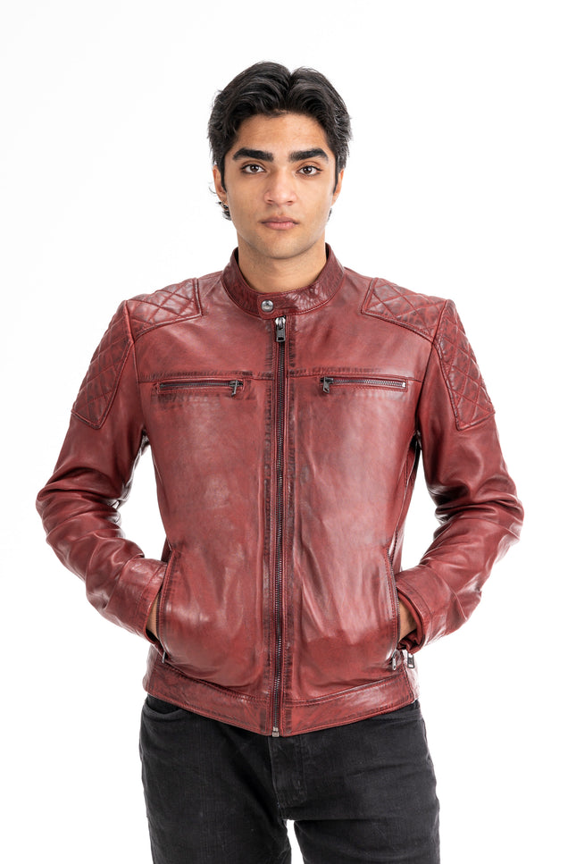 Musa leather biker jacket